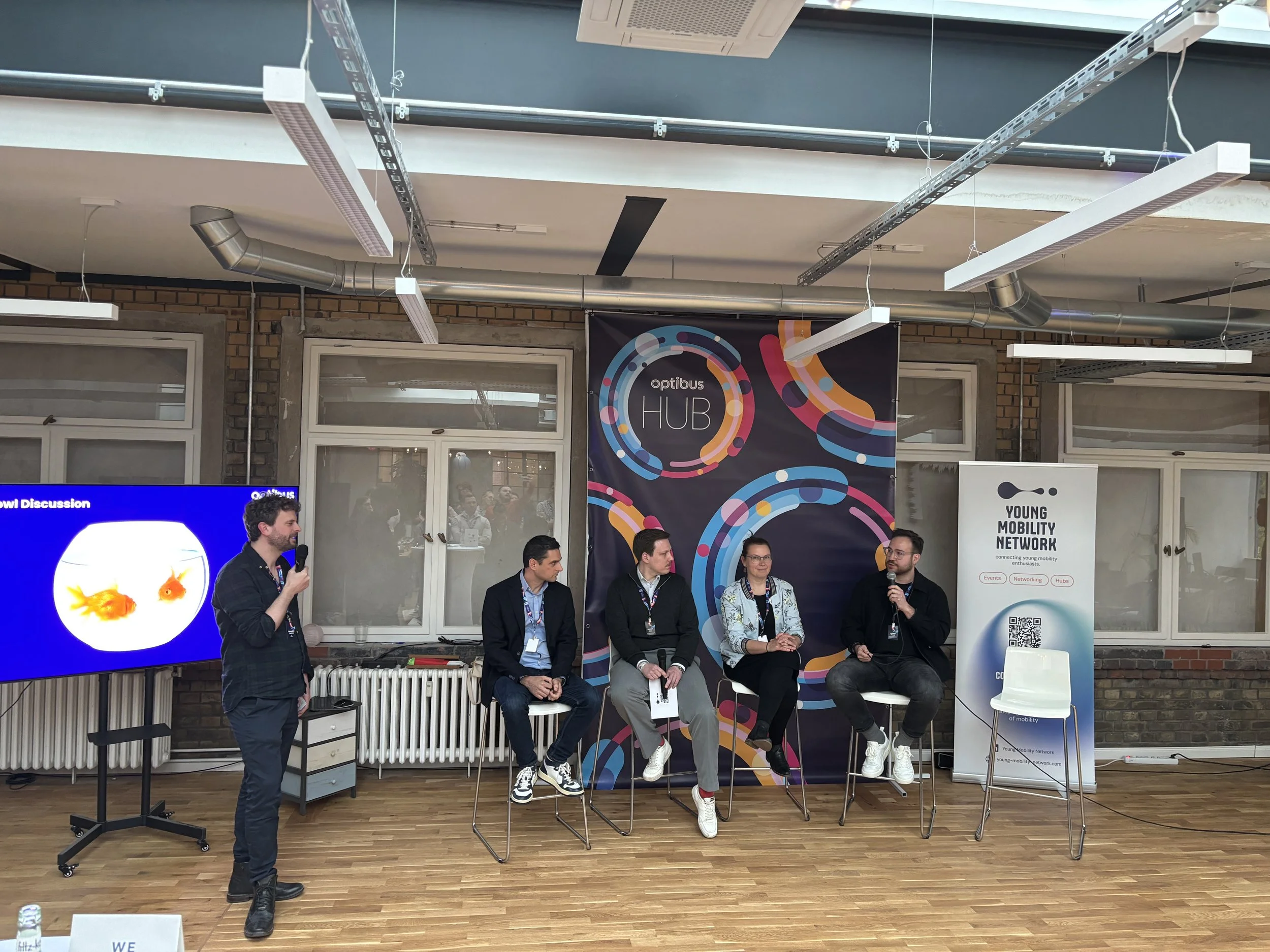 Panel at Optibus Evening © Anna Filby