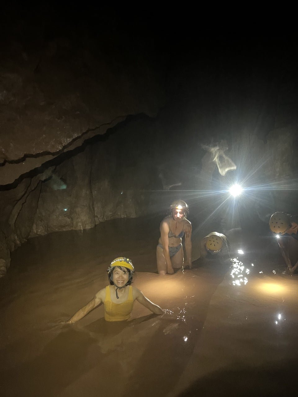Have a mud bath in Dark cave