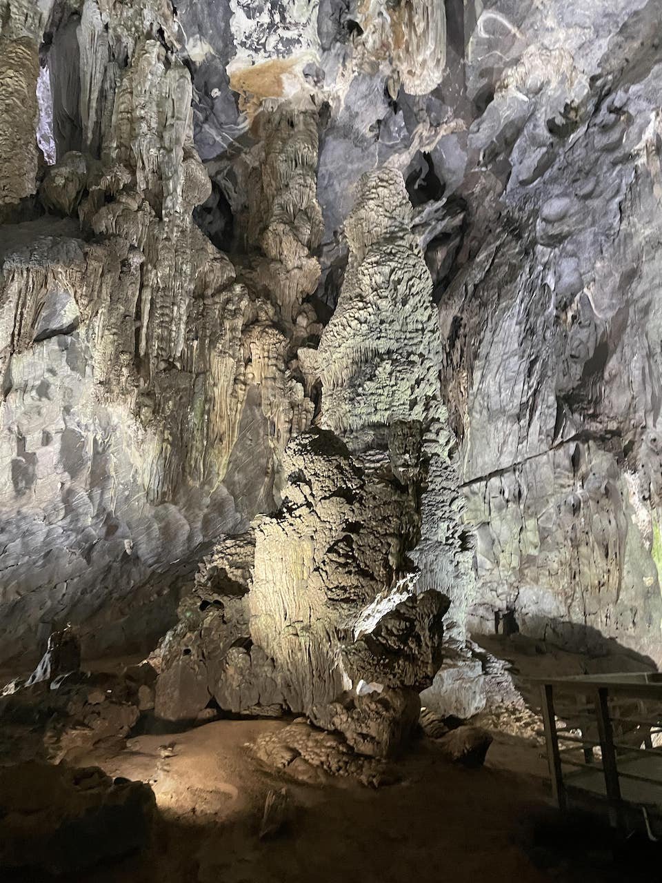 Splatter stalagmites in Phong Nha cave