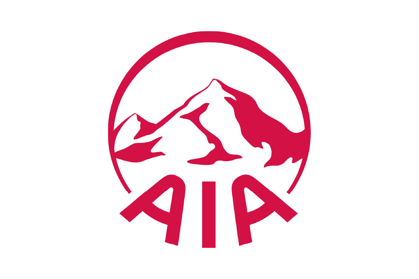 Logo with a mountain range inside a circle and the letters 'AIA' below it.