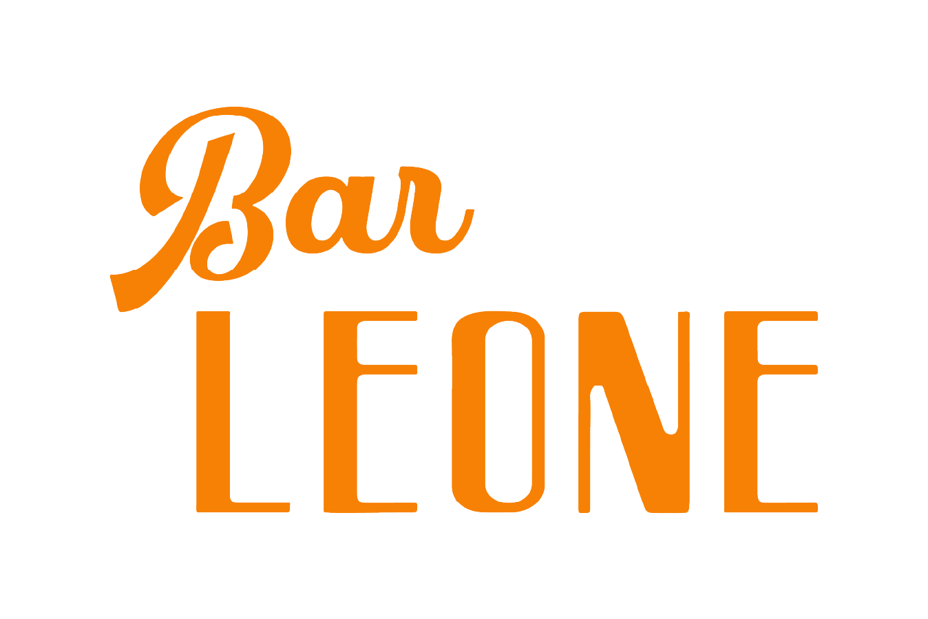 Text reading 'Bar Lounge' in orange font against a black background.