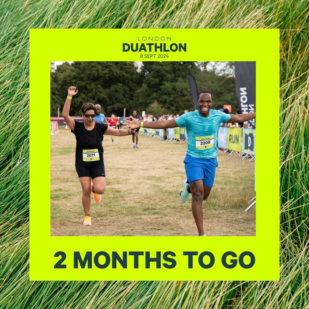 In just ✌️ months we'll be welcoming thousands of Duathletes to Richmond Park! 

Are you joining us on 8 September? Let us know in the comments below 👇

Not signed up yet? Click the link in our bio to secure your place at the start line 🏃🚴🏃