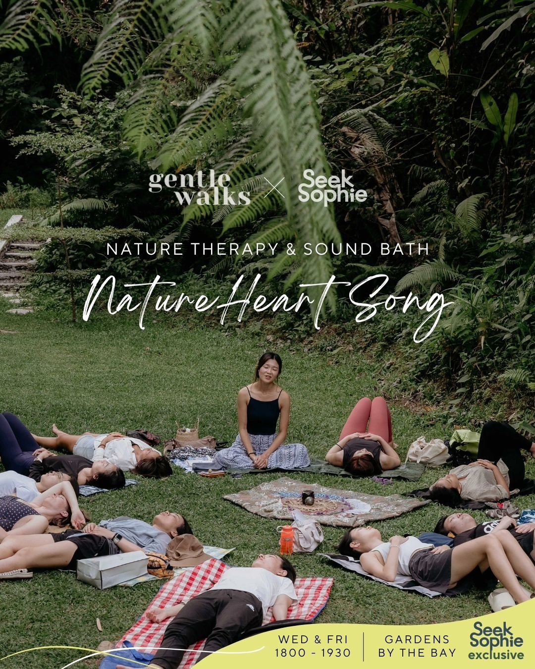 Take a tranquil journey away from the city noise and ease into nature's heart song. You will be guided to slow down your mind, relax your body and rest into a soulful sound experience.

Enjoy deep rejuvenation as you fade into the harmony of trees ru