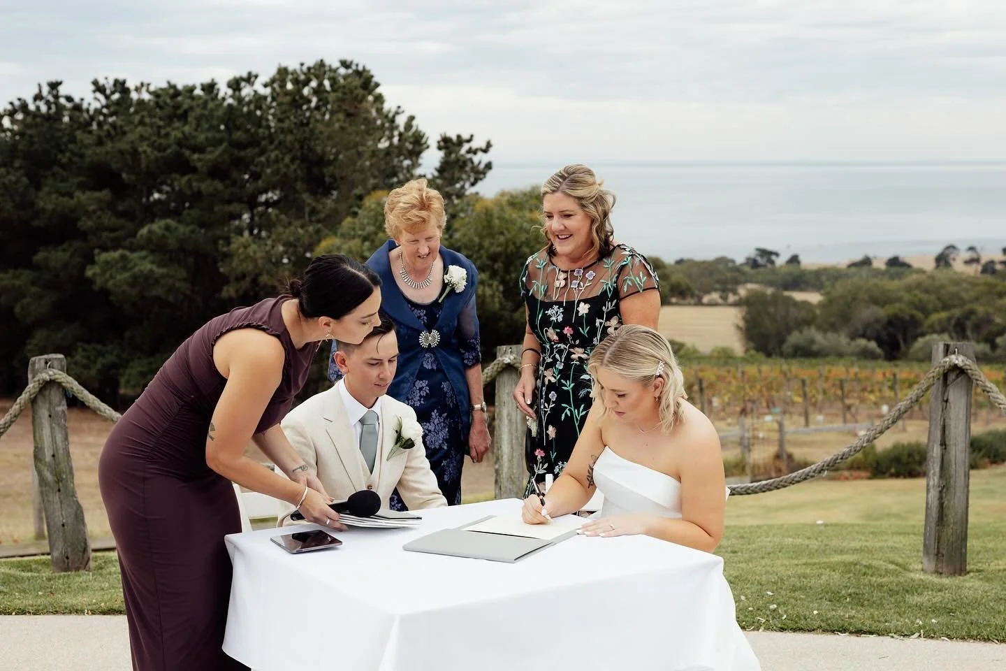 Those official documents ✍️
The signing of the marriage certificates requires two witnesses over 18, so who do you choose? 
Some opt for their best man and maid of honour. 
Alternatively, it's a lovely way to involve other special people. For Stuart
