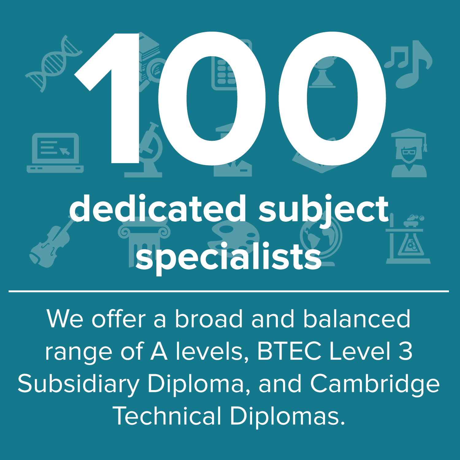 100 Dedicated Subject Specialists