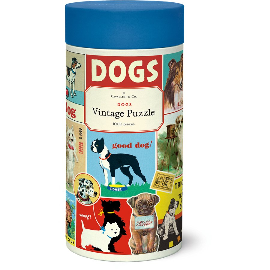 Vintage Puzzle "Dogs" mit 1000 Teilen