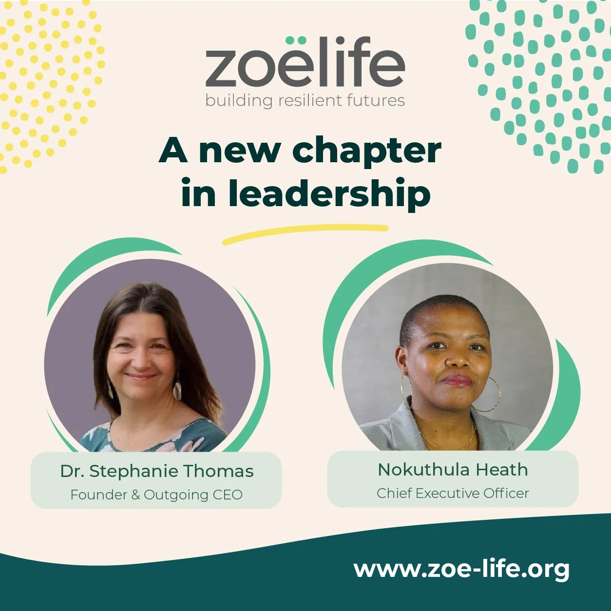 From a Dream to a New Chapter: The Story of Zoë-Life's Leadership