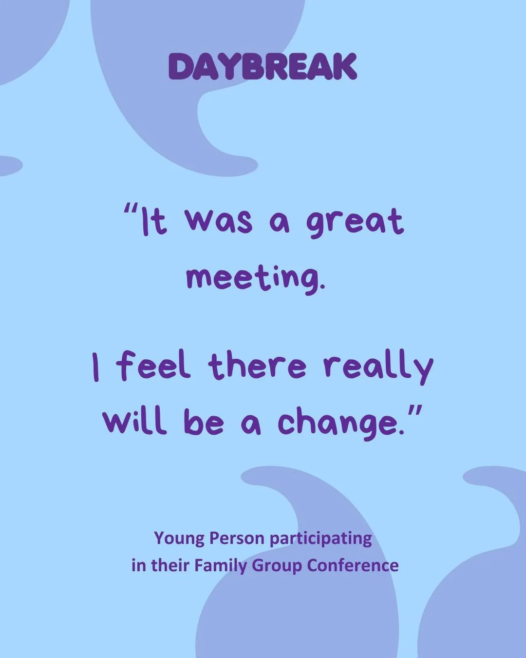 We really value hearing from children and young people - whether at their meeting, or in their feedback for our Family Group Conference service. 
#FamilyGroupDecisionMaking #FamilyGroupConferences #ChildrensSocialServices #ChildrensWellbeingAndSchoo