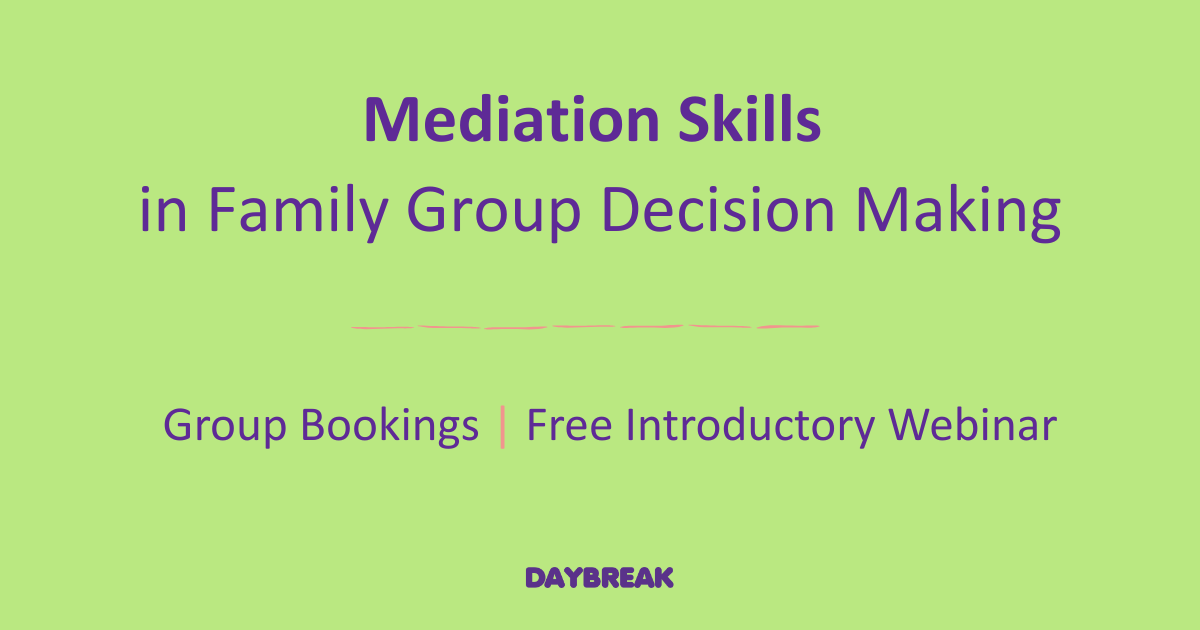 Mediation Skills in Family Group Decision Making