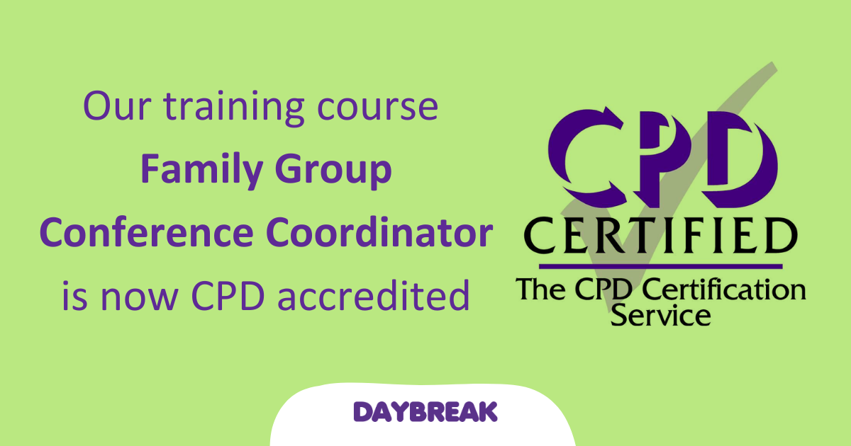 Our Family Group Conference Coordinator training course is now CPD Accredited 