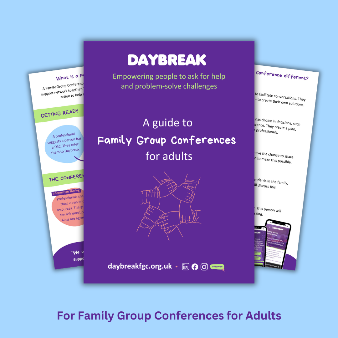 Leaflet about Family Group Conferences with Adults