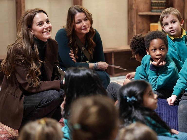 Princess of Wales visits National Gallery with pupils from All Souls, Fitzrovia