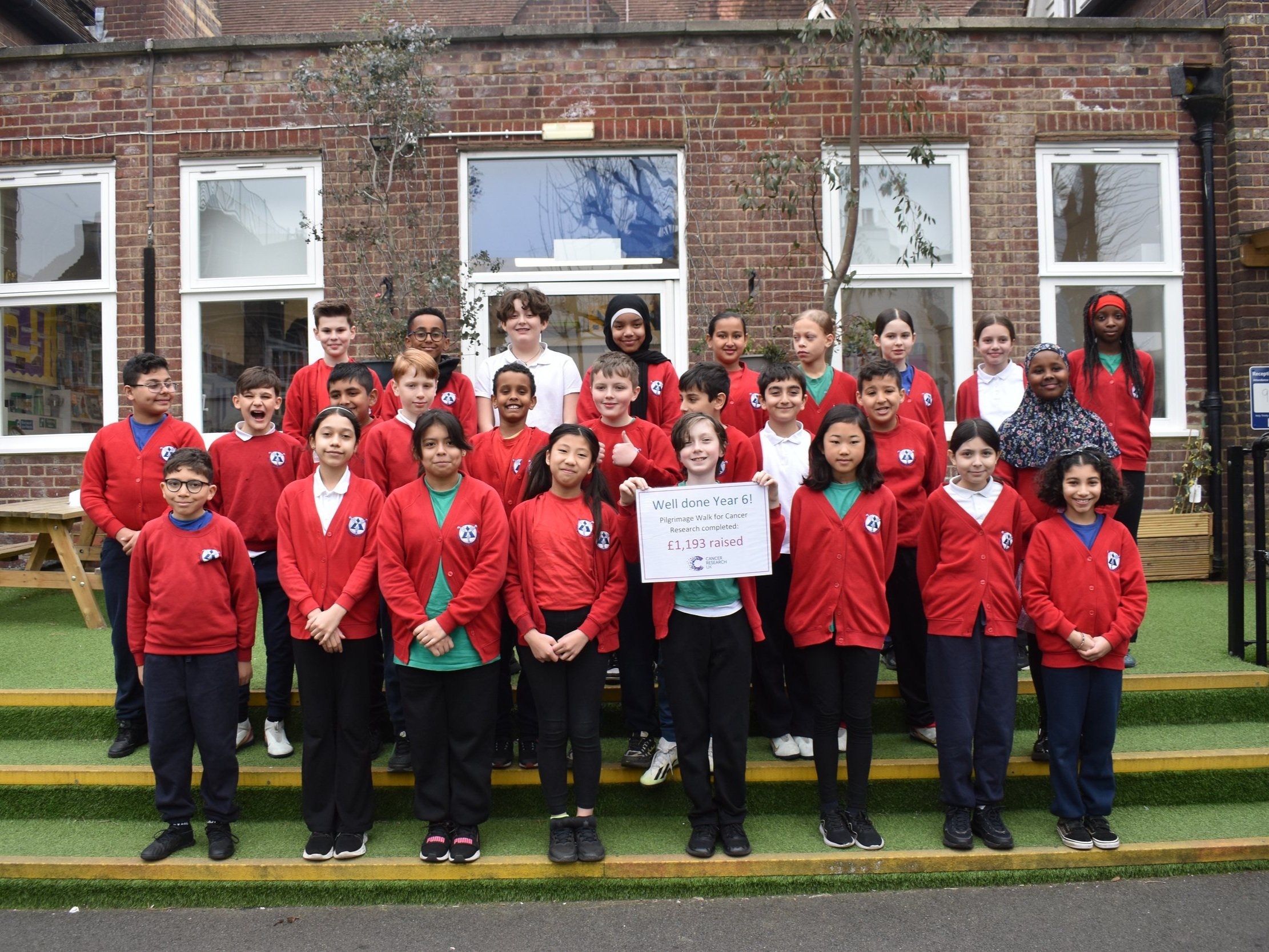 Holy Trinity, NW3, Year 6 Pilgrimage walk raised £1,193&nbsp;for Cancer Research