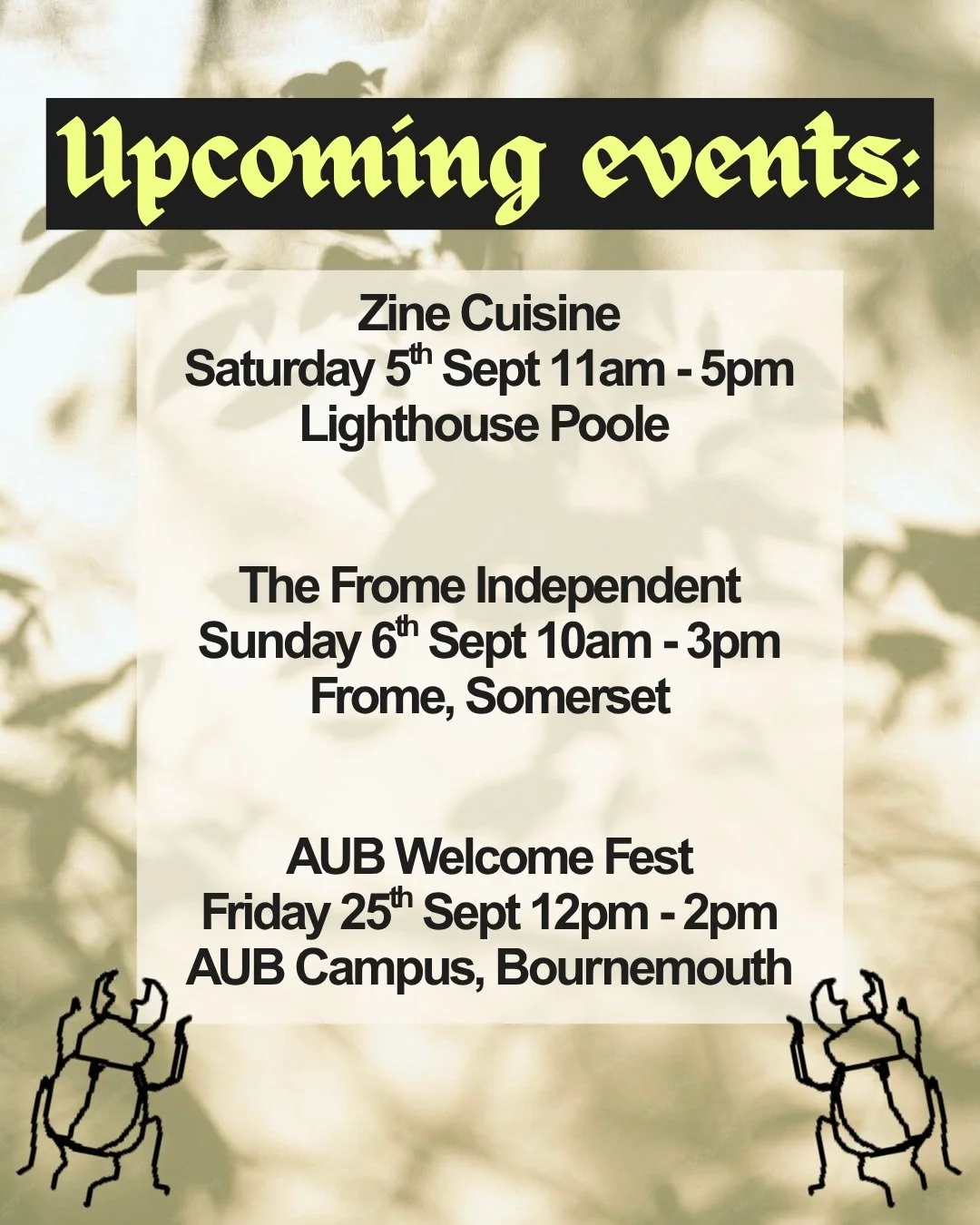 𖥔 September markets 𖥔
I get to share these spaces with loads of very talented and lovely people, so definitely come along if you like saying hi to artists and supporting artists and buying from artists :)

#artmarket #supportlocal #independentartis