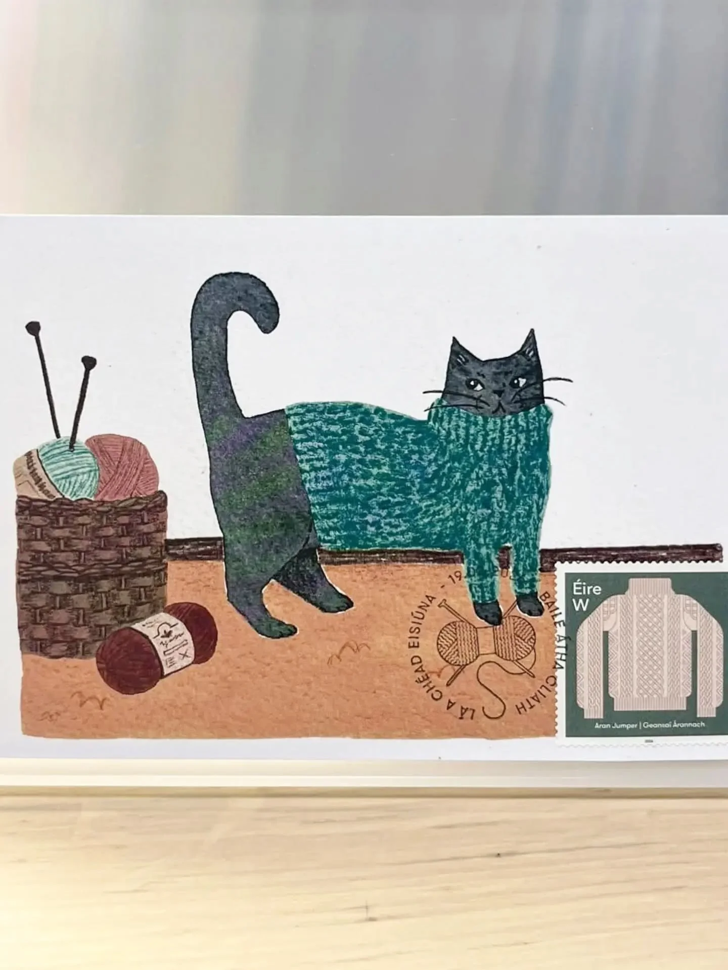 How sweet are these postmarks on the Sweater Kitten postcard?!! 💌
A lovely customer sent me photos of the postcards both with an Irish postmark and a Japanese postmark, and they're too special not to share :') 

As always, this one and the other pos
