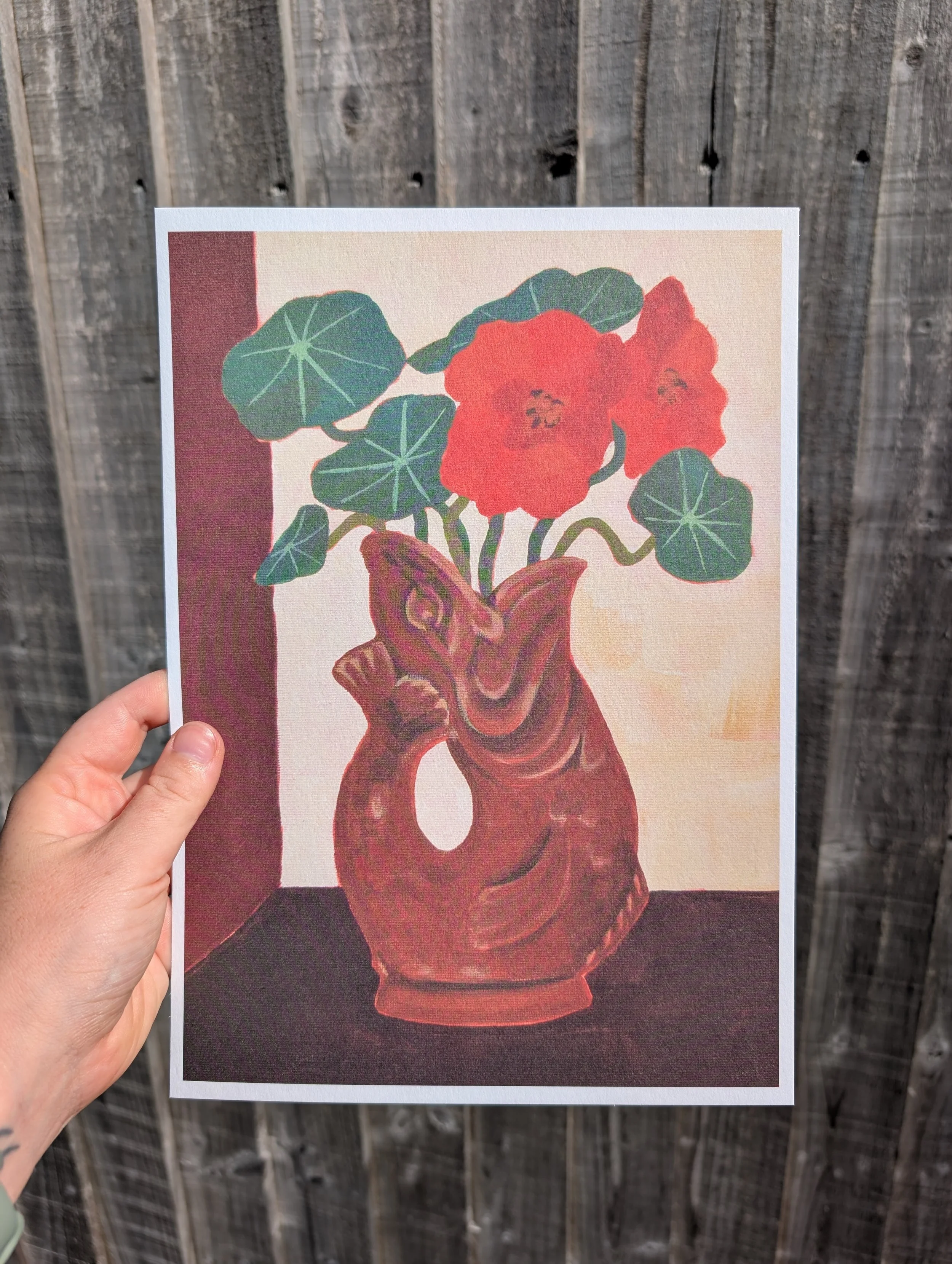 Nasturtiums print