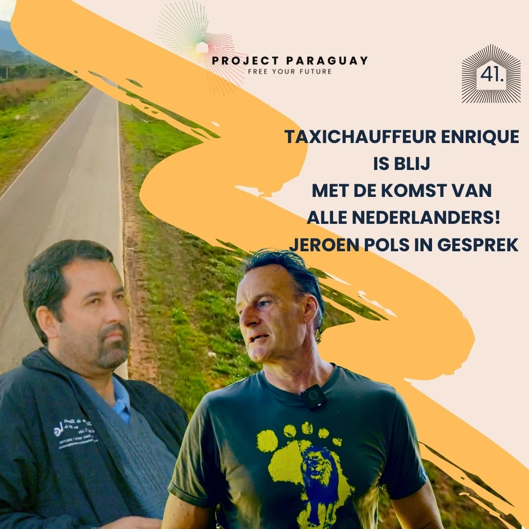 Taxichauffeur Enrique is blij met de komst van alle Nederlanders! Jeroen Pols vanuit Hohenau