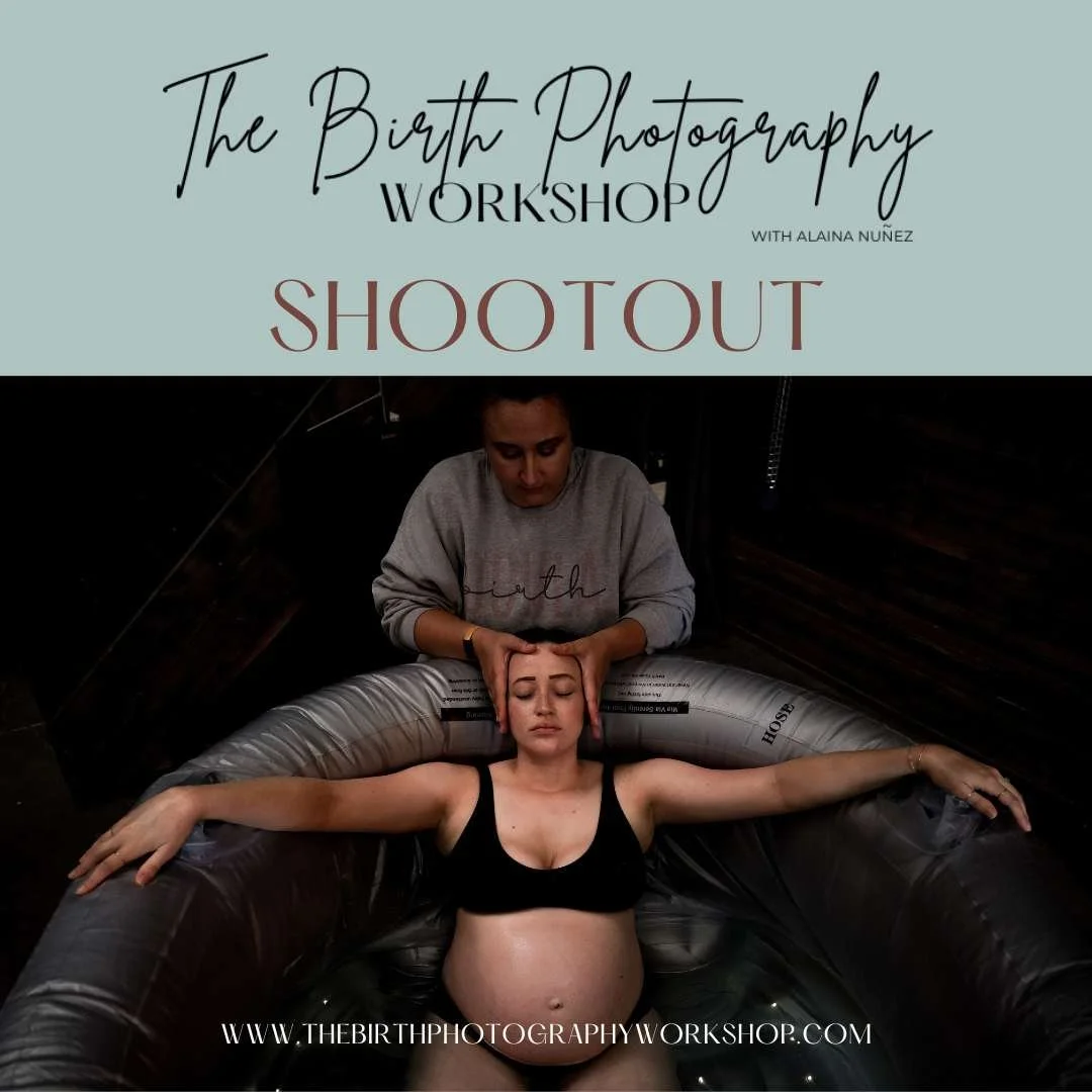 practice birth photography with a mock birth