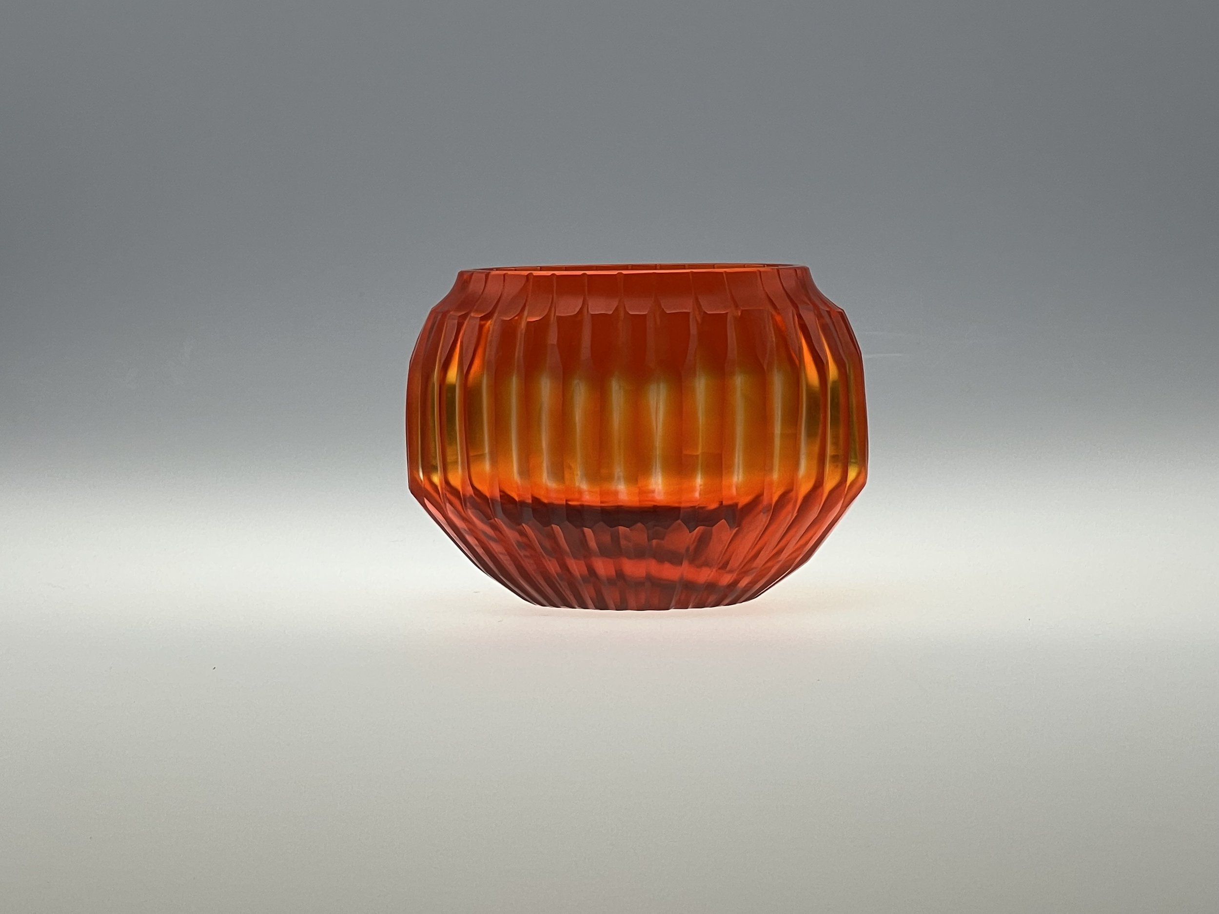 Brian Tunks Cut Glass Vase