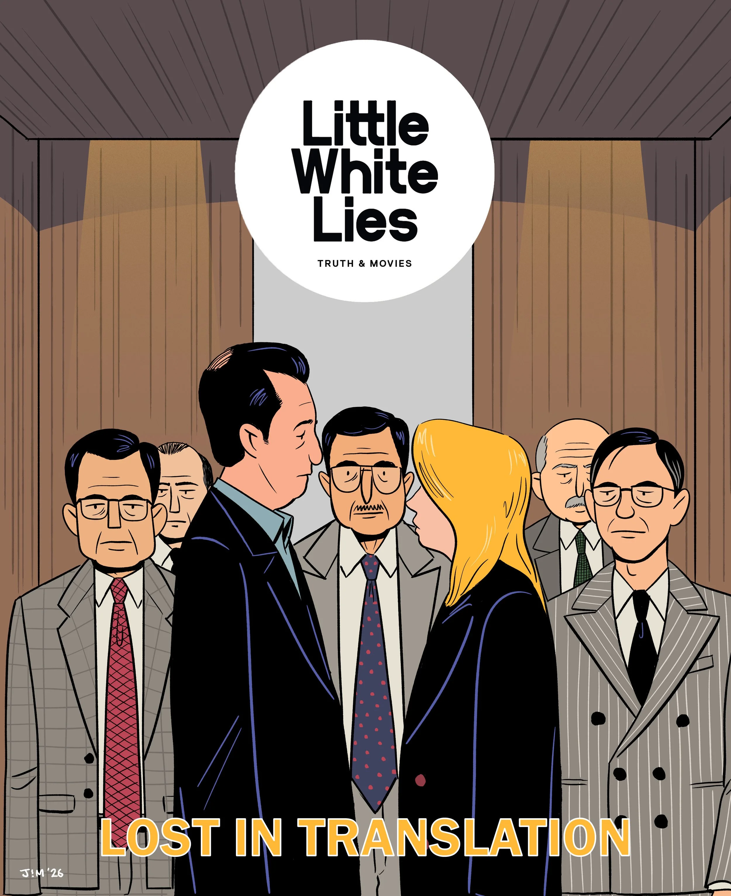 Prospective Lost in Translation cover for Little White Lies Magazine.