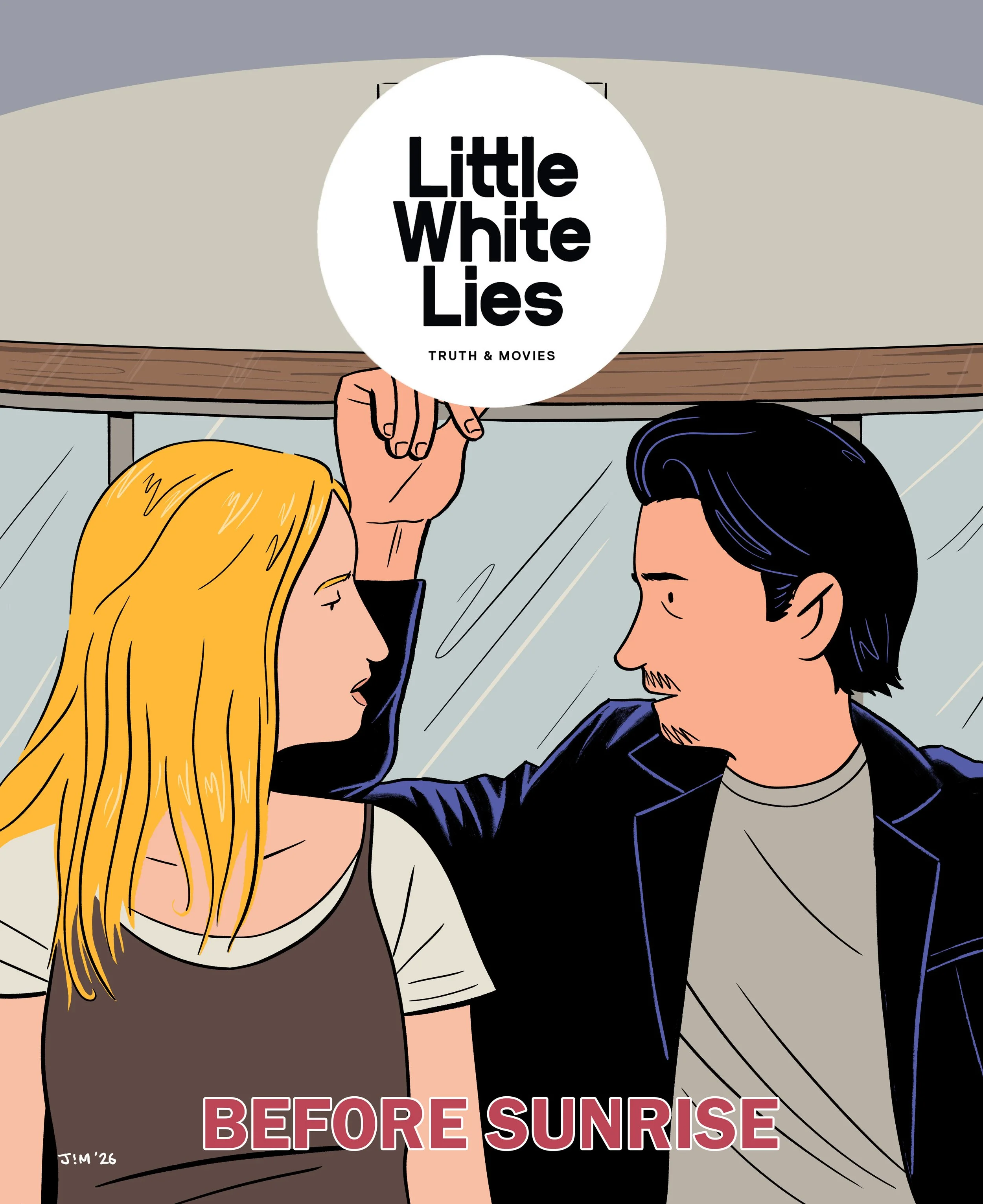 Speculative Before Sunrise cover for Little White Lies Magazine.
