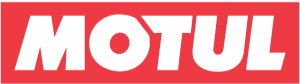 Motul logo with red background and white text
