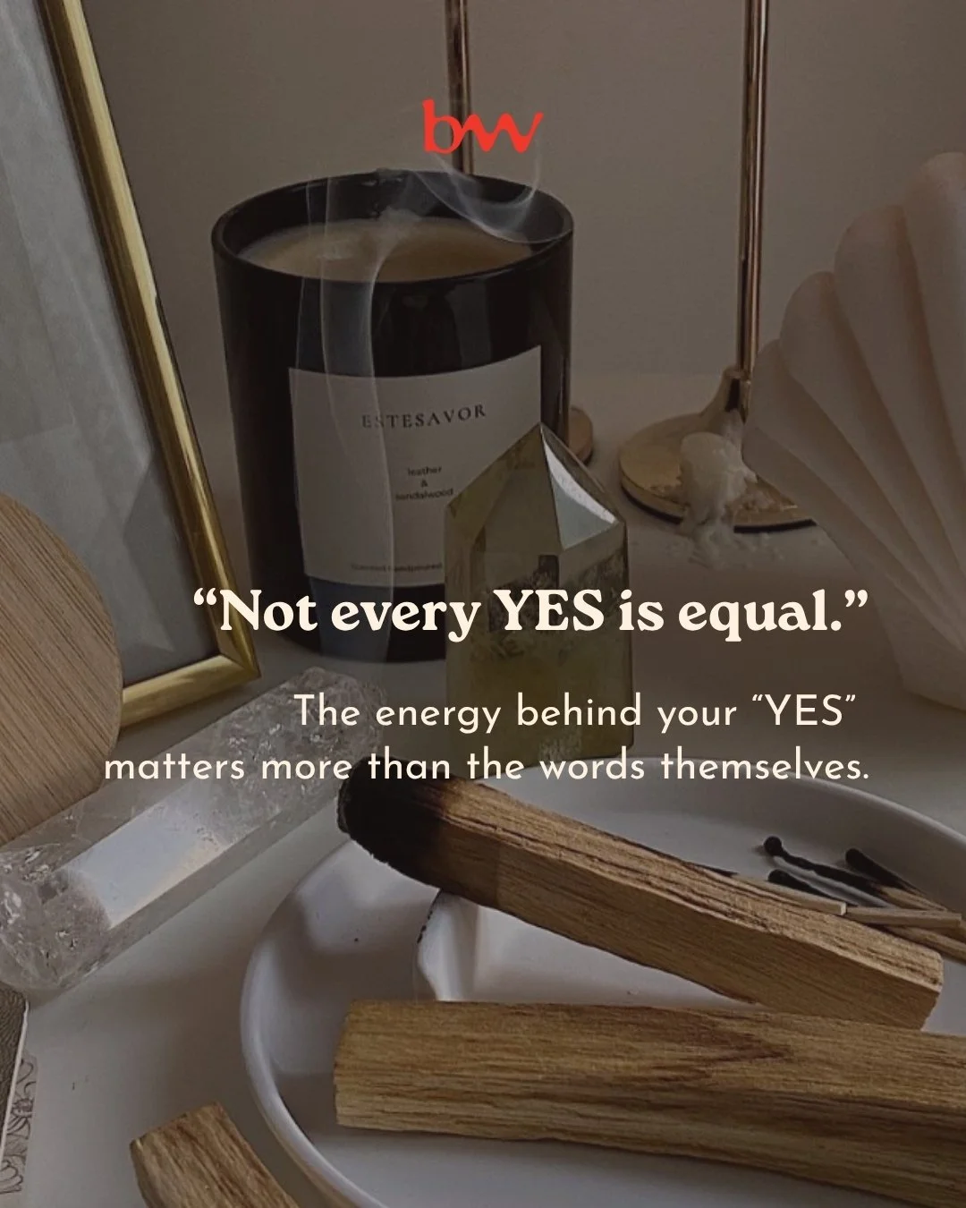 🌿 Not every YES is the same.

Sometimes we say yes out of fear:
to keep the peace, to feel accepted, to avoid missing out.

But those yeses feel heavy. 
They leave us drained, resentful, and disconnected.

Then there are the yeses that come from ali