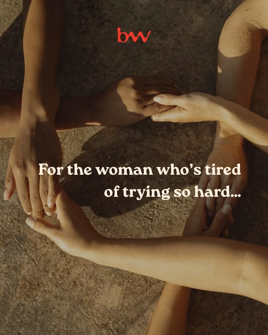 A message for the woman who&rsquo;s tired of trying so hard:
&quot; You don&rsquo;t need to carry everything on your shoulders to be worthy.
You don&rsquo;t need to earn love, respect, or rest by overextending yourself.

✨ Your worth is not measured 