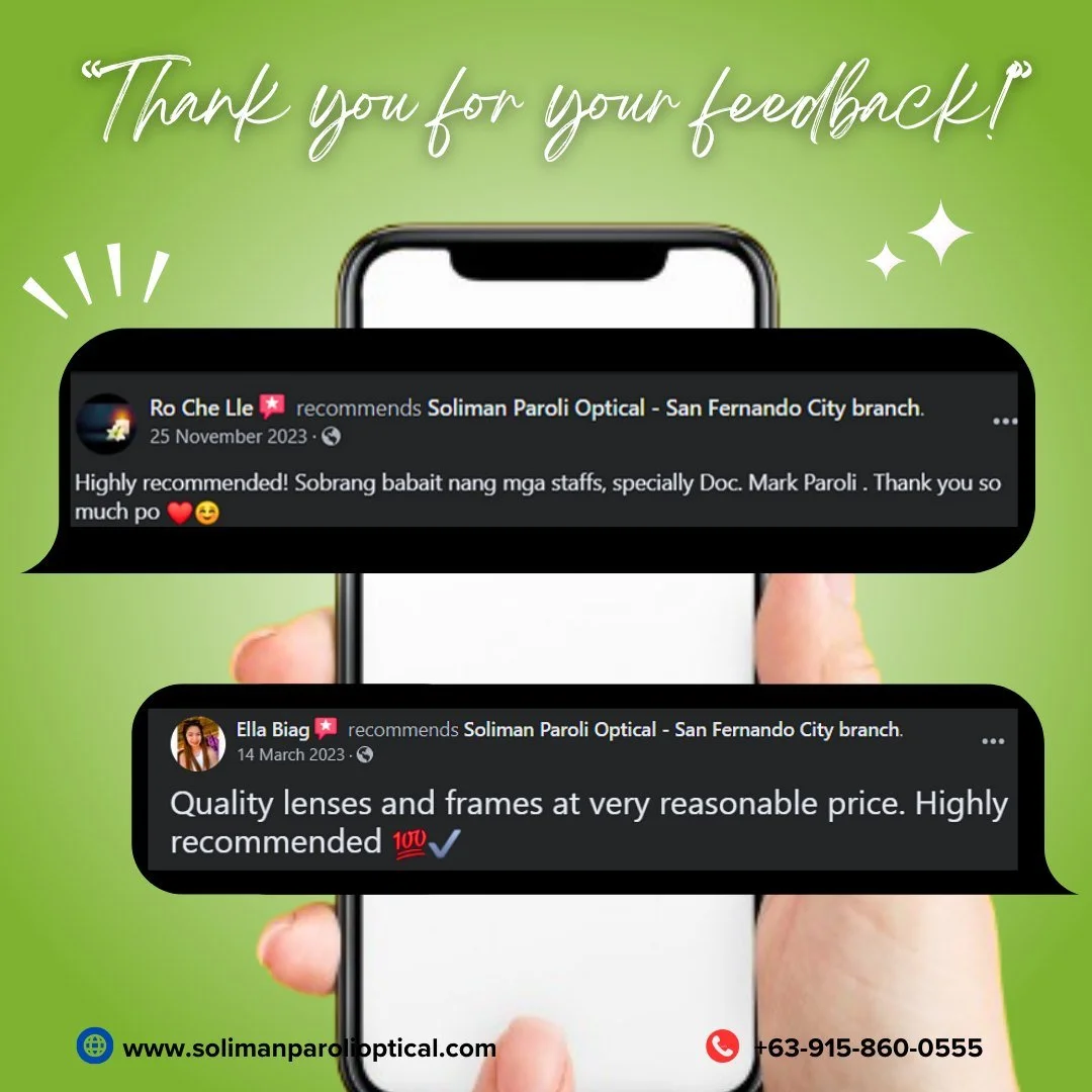 🌟A heartfelt thank you to our amazing clients for your trust and glowing feedback! 😊

🌟Your satisfaction fuels our passion to deliver top-notch eye care and personalized service every day. 👁️

📍We're here for you Monday through Saturday, 9:00 AM