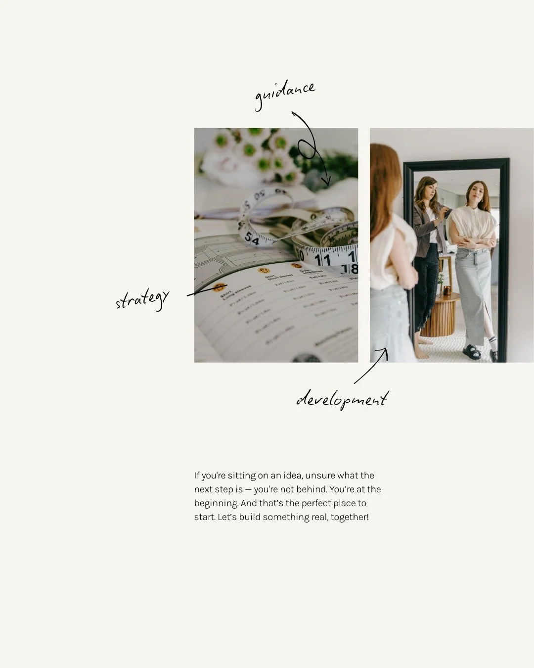 Starting a fashion brand comes with a lot of moving parts. Design, sourcing, production, planning, launches 😓

Marc&iacute; offers fashion design consulting for fashion startups and emerging fashion brands that want STRUCTURE from day 1️⃣. We suppor