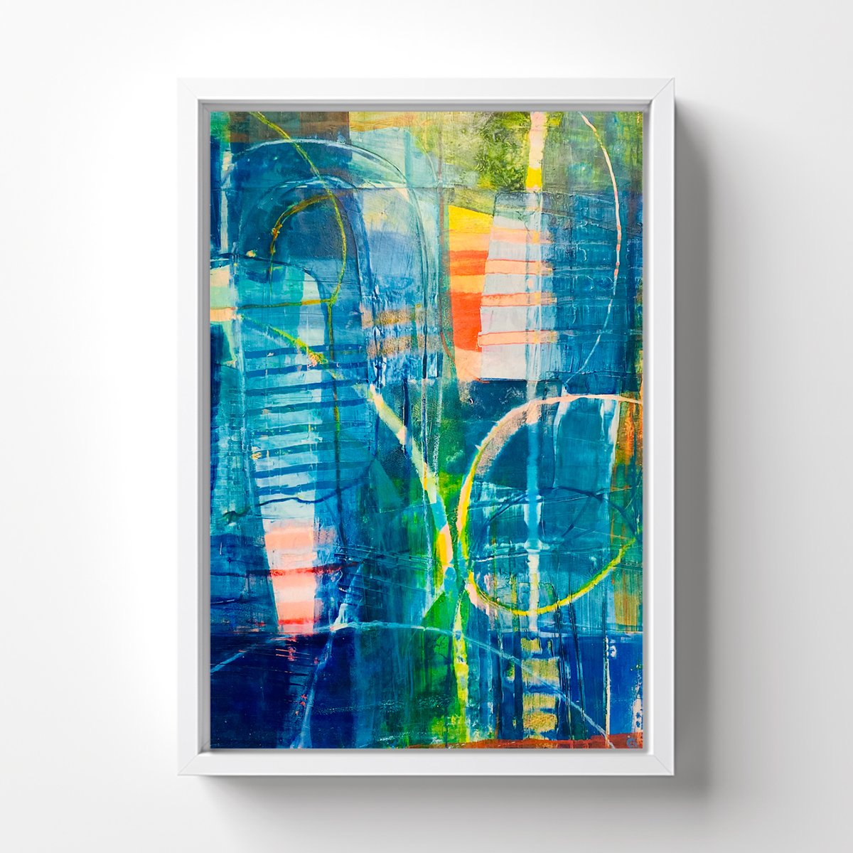 Presence 3 by Caroline Crawford Art on wall - Abstract painting for sale