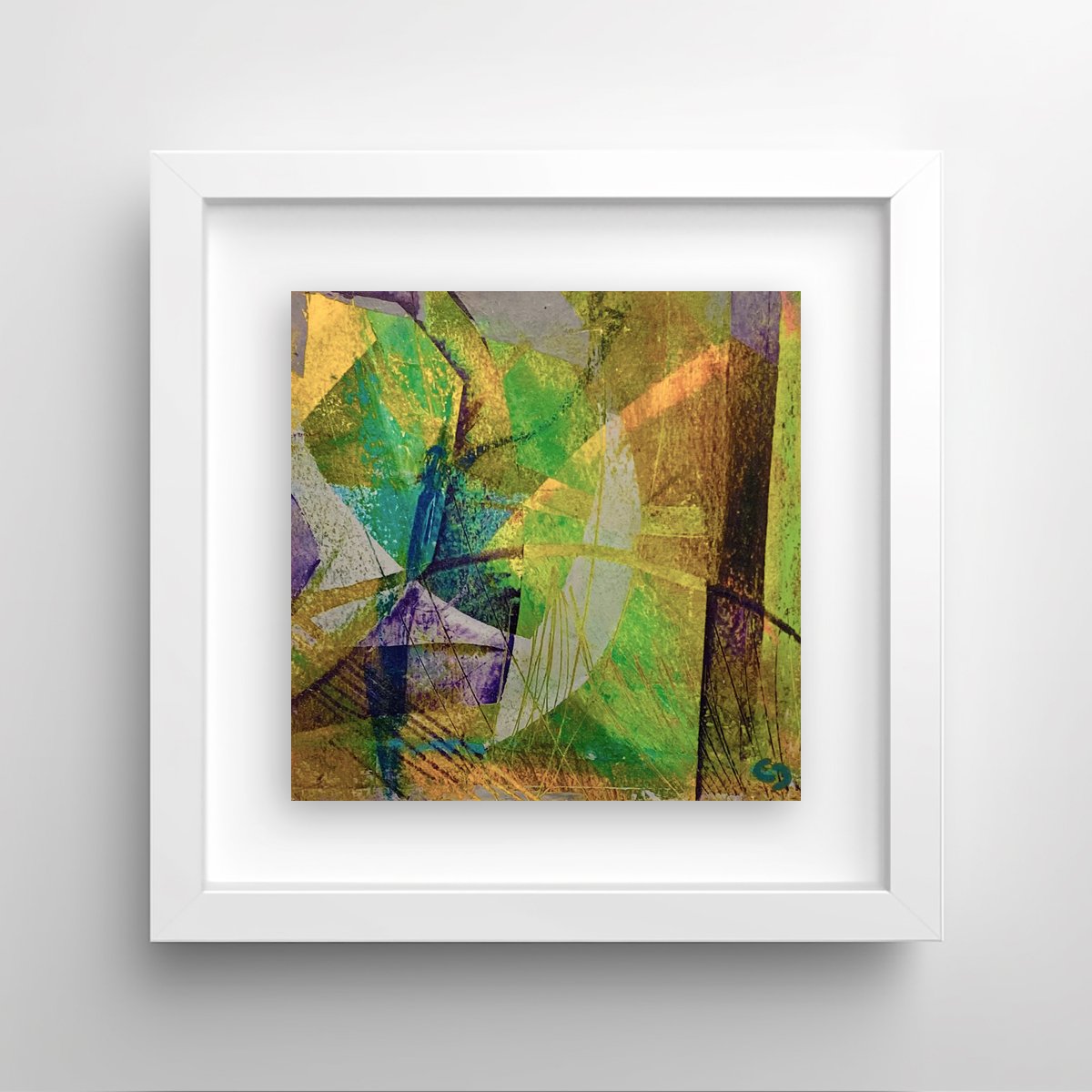 Sail 2 by Caroline Crawford Art on wall - Abstract painting for sale