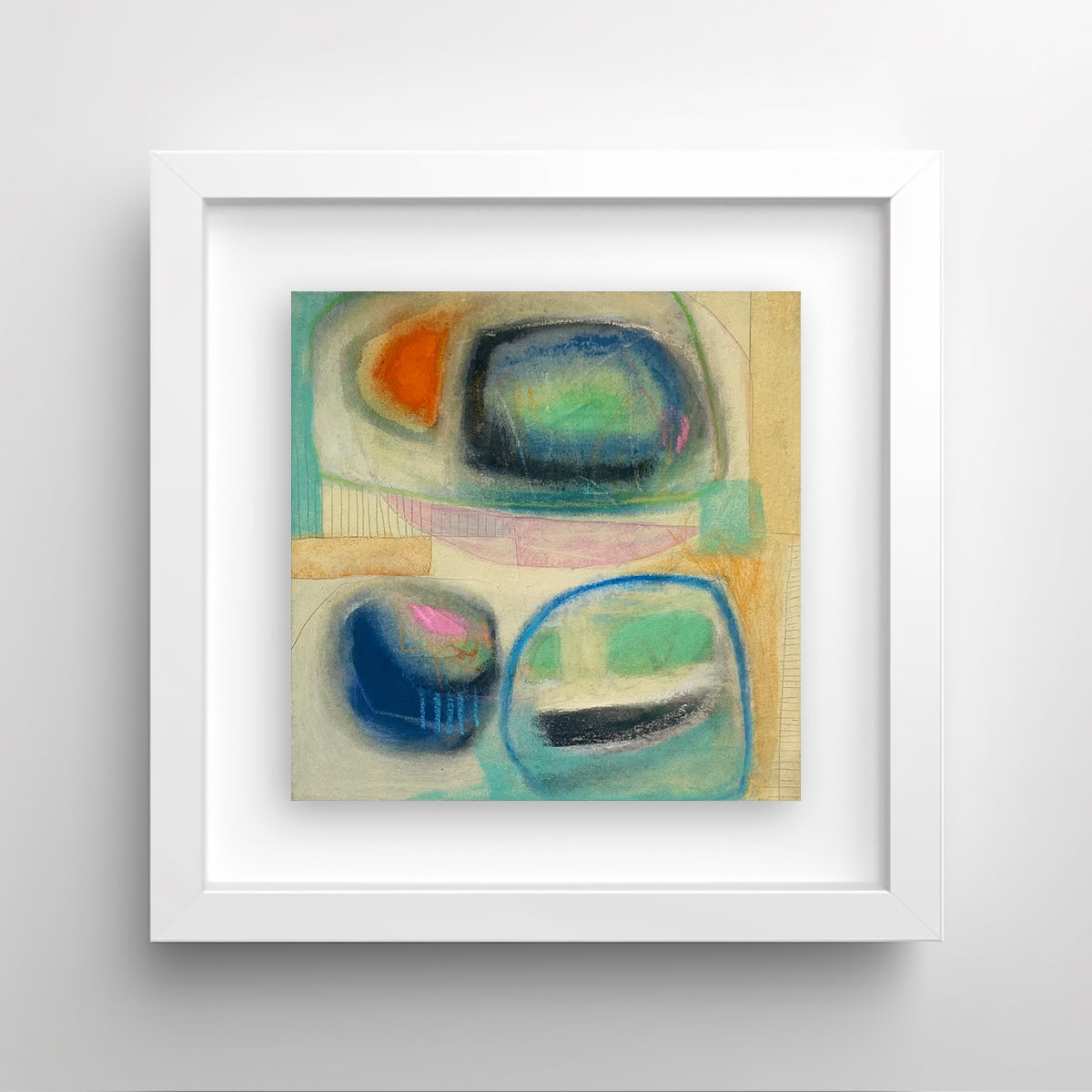 From Me to You 1 by Caroline Crawford on wall - Abstract painting for sale
