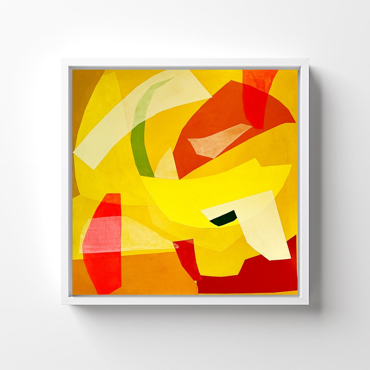 Mango Jam by Caroline Crawford Art framed - Abstract painting for sale