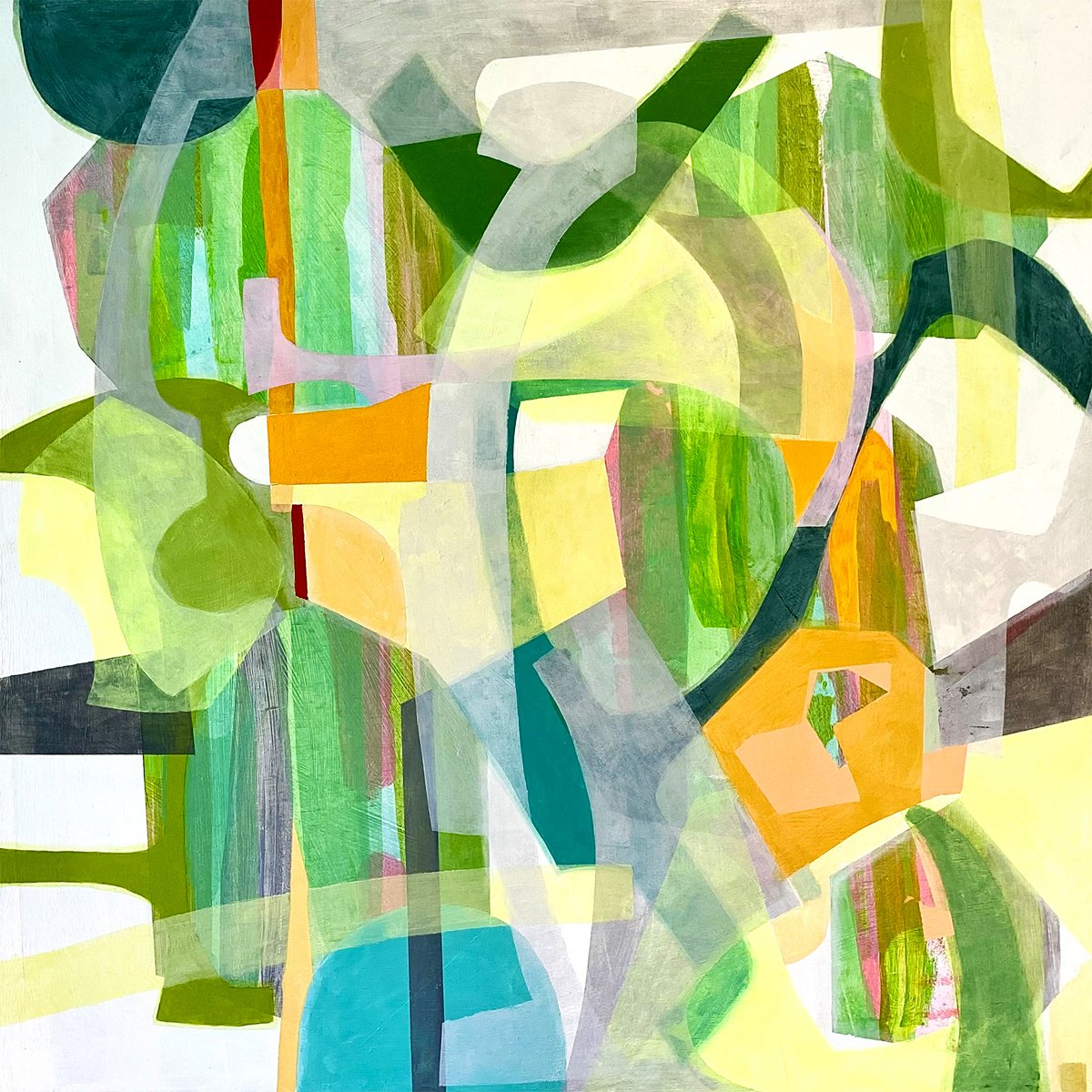 Tropic Botanic by Caroline Crawford Art - Abstract painting for sale