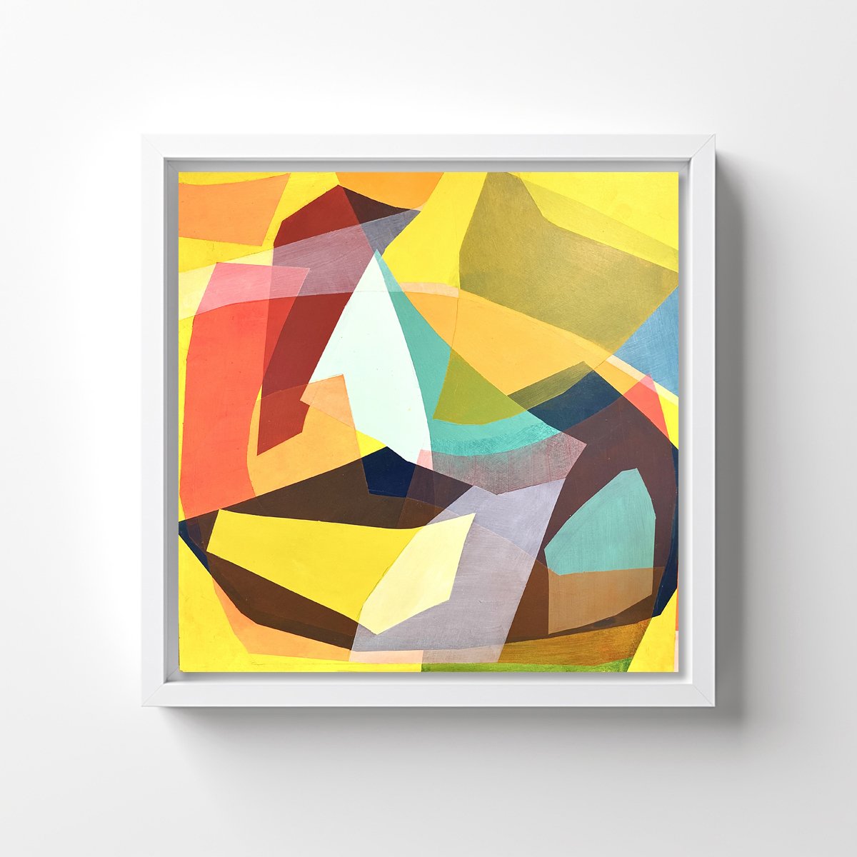 Colourpunch 3 by Caroline Crawford framed - Abstract painting for sale.jpg