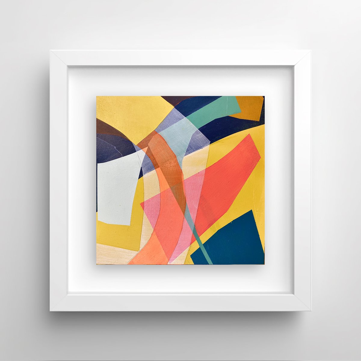 Tropical Rum Punch 4 by Caroline Crawford framed - Abstract painting for sale.jpg