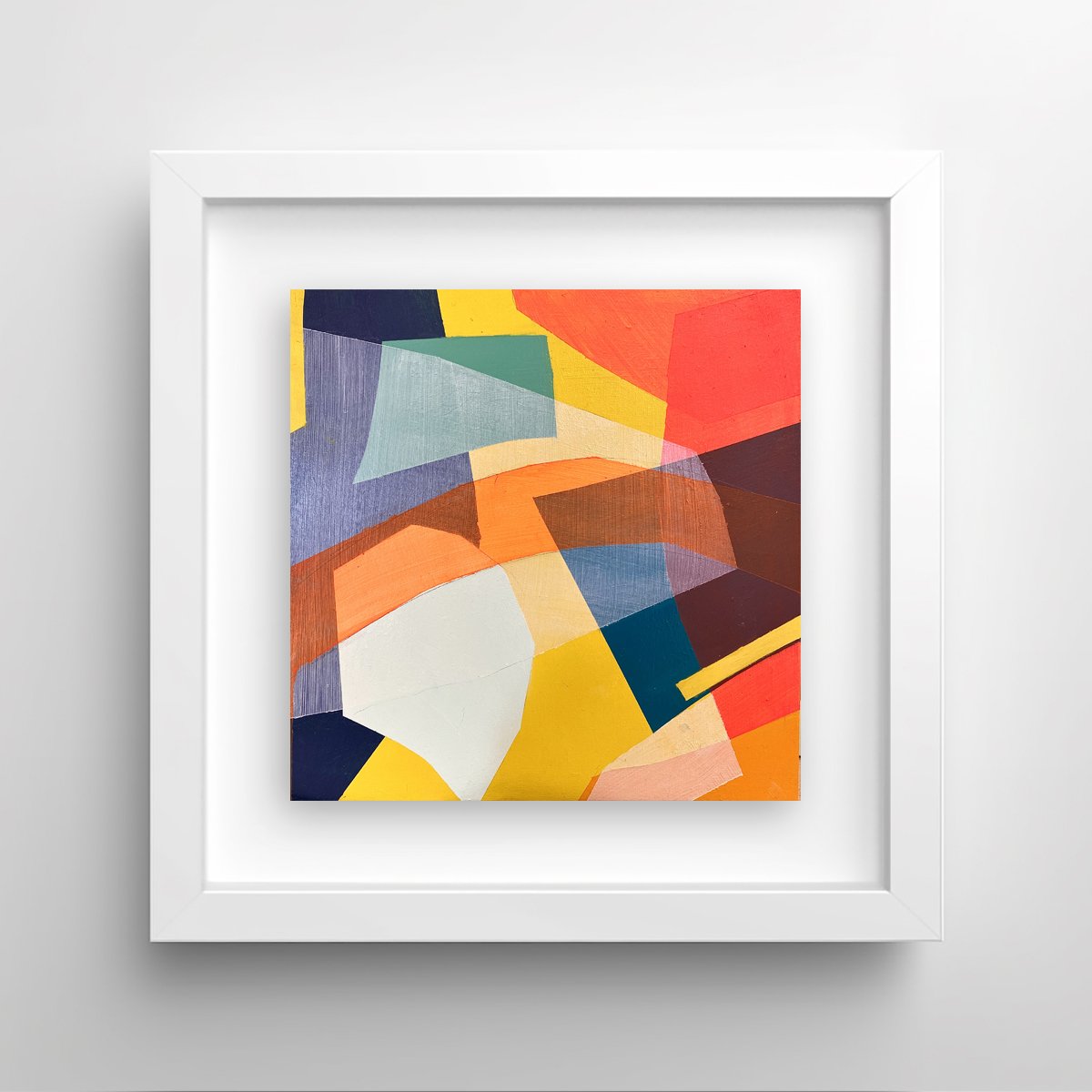 Tropical Rum Punch 1 by Caroline Crawford framed - Abstract painting for sale.jpg