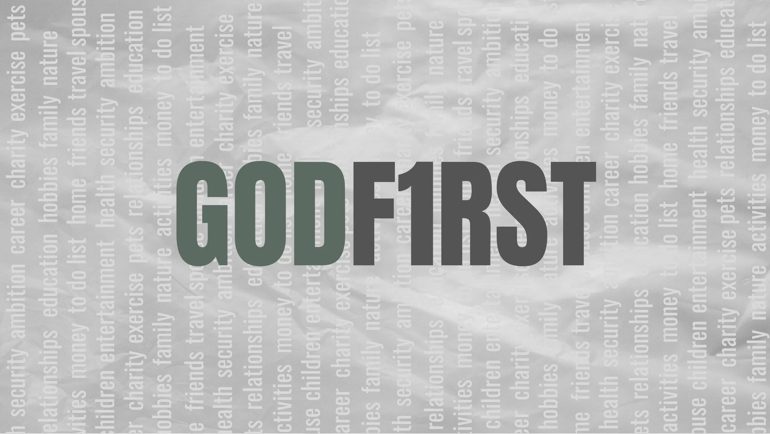 God First Sermon Series with Abundant Life Church in Sarasota, Florida