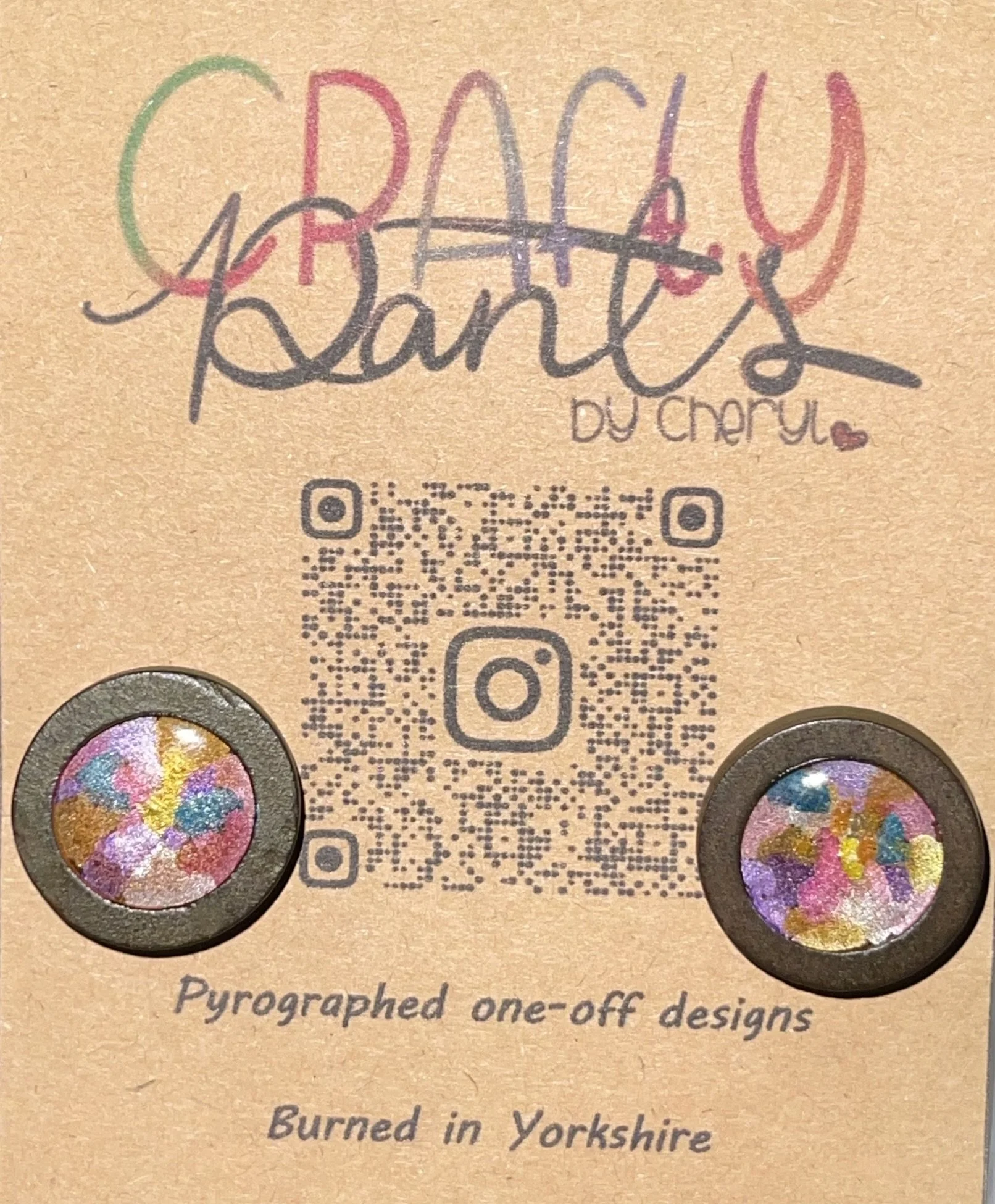 Earrings studs - Silver plated