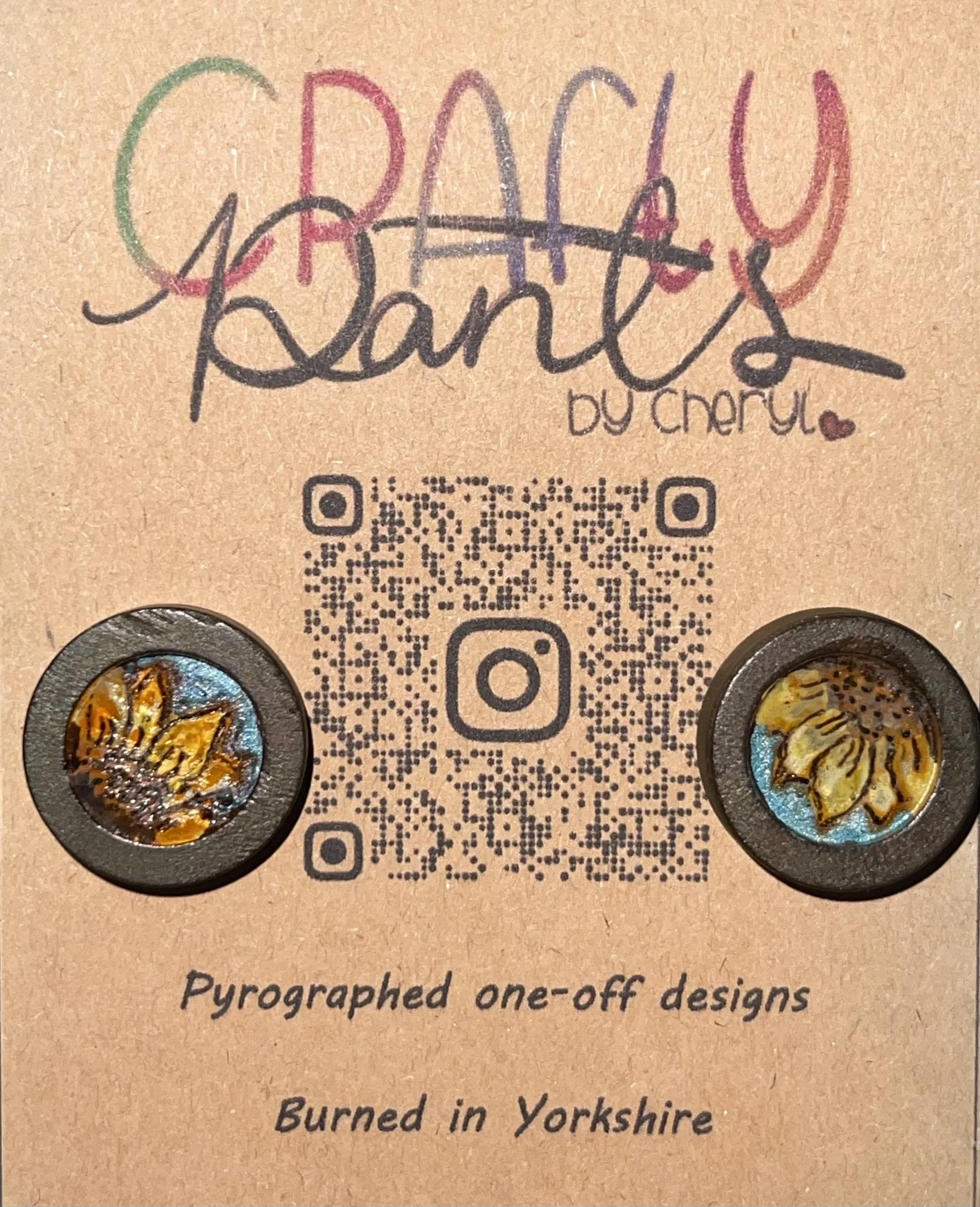 Earrings Studs - Silver plated