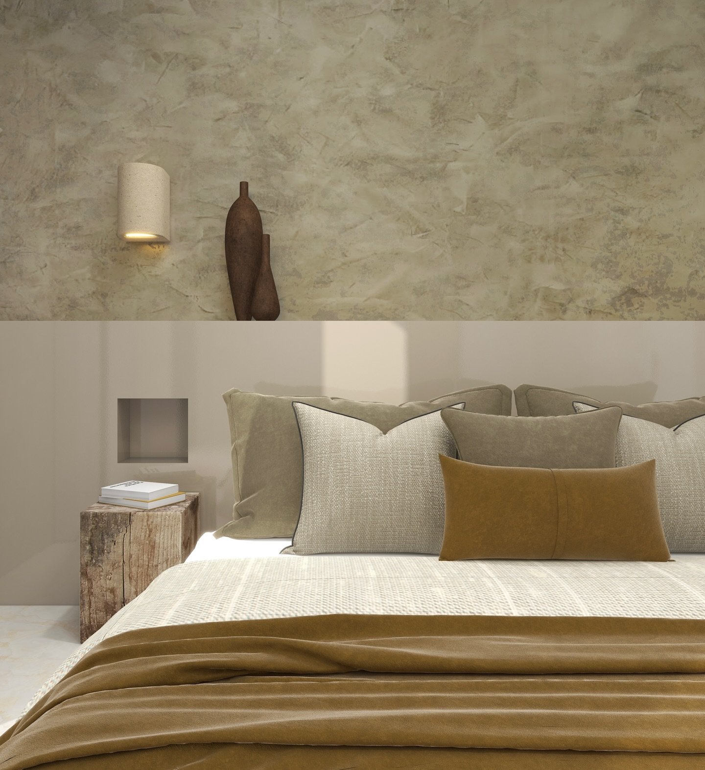 &bull; Projet Estienne d&rsquo;Orves &bull;

Une chambre pens&eacute;e autour un jeu de mati&egrave;res et de nuances naturelles.✨
Dans cette maison, le tadelakt constitue un fil conducteur du projet.
Associ&eacute; &agrave; des mati&egrave;res compl