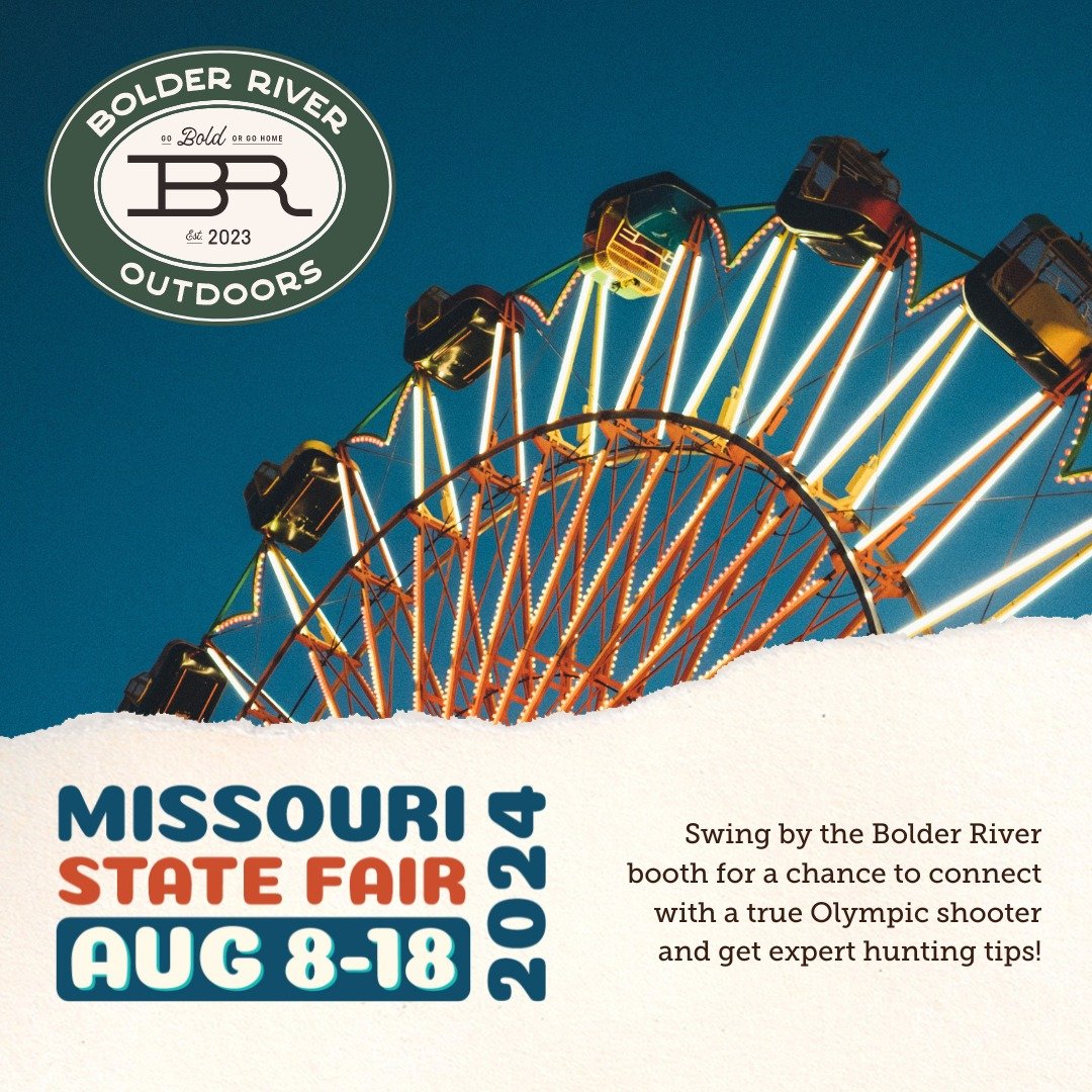 Meet an Olympic shooter at the fair! 🏅 Swing by the Bolder River booth to chat with our champion and get expert hunting tips. See you there! 🌲🦆 #BolderRiver #MeetTheOlympian #FairFun