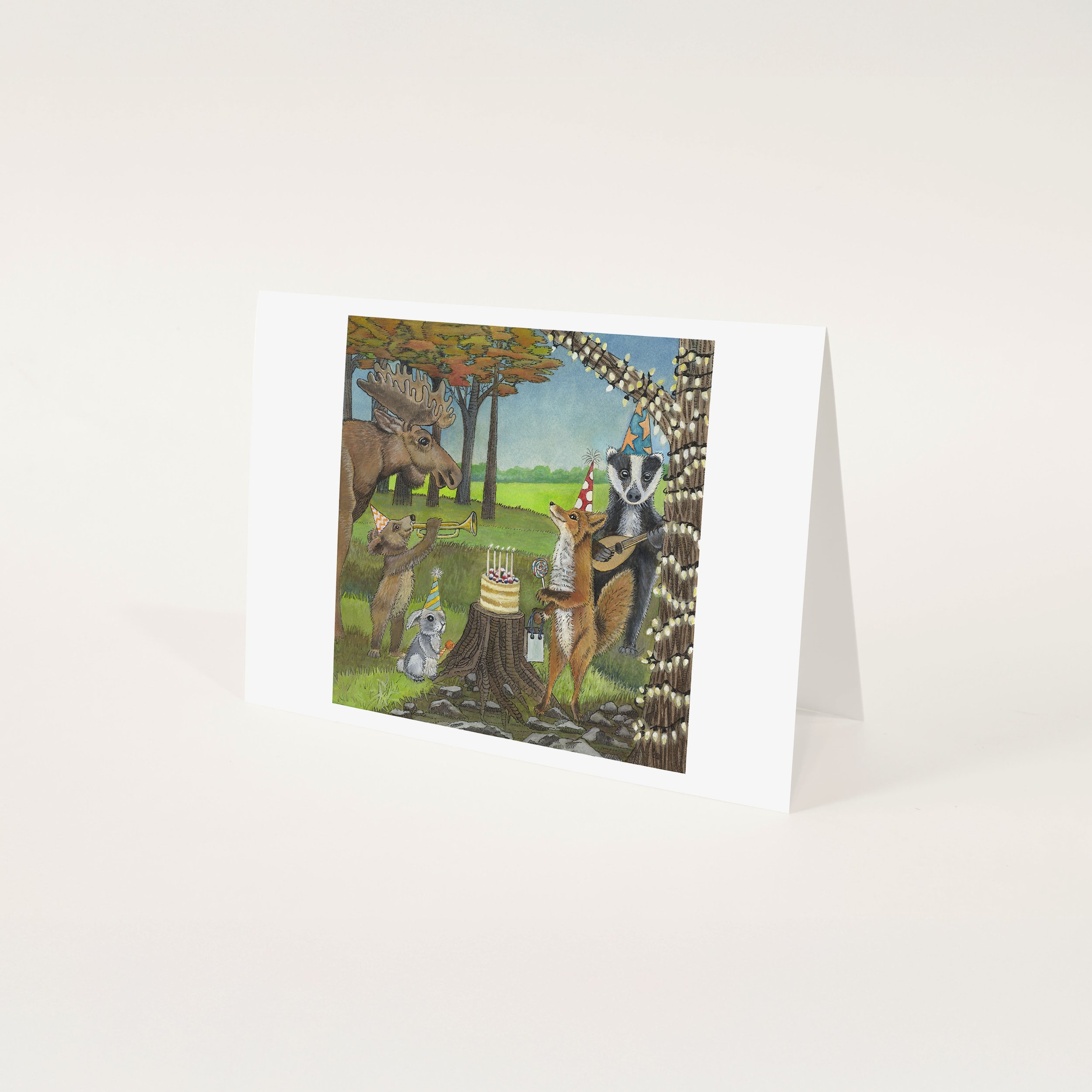 Party Animals 5x7 Greeting Card