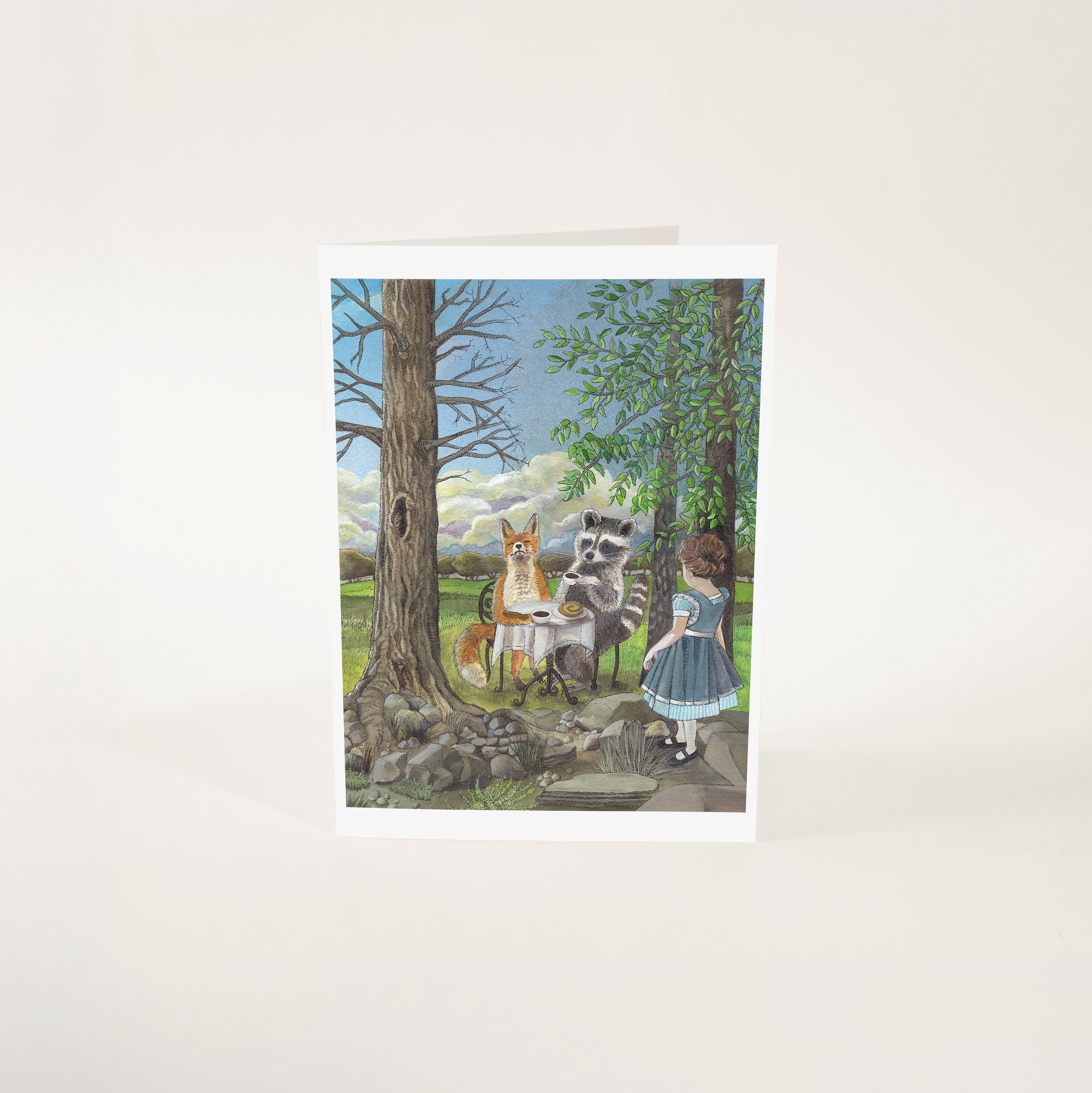 Dark Roast Dandelion 5x7 Greeting Card