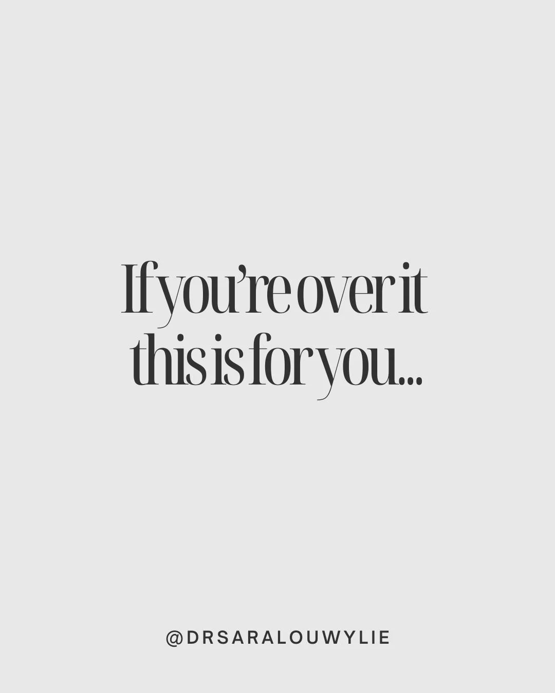 You&rsquo;re not broken my love, you&rsquo;re just burning out from carrying it all.

All the thinking, explaining, preparing, proving&hellip;
it&rsquo;s because your nervous system has been in survival mode for too long.

But you need to know this..