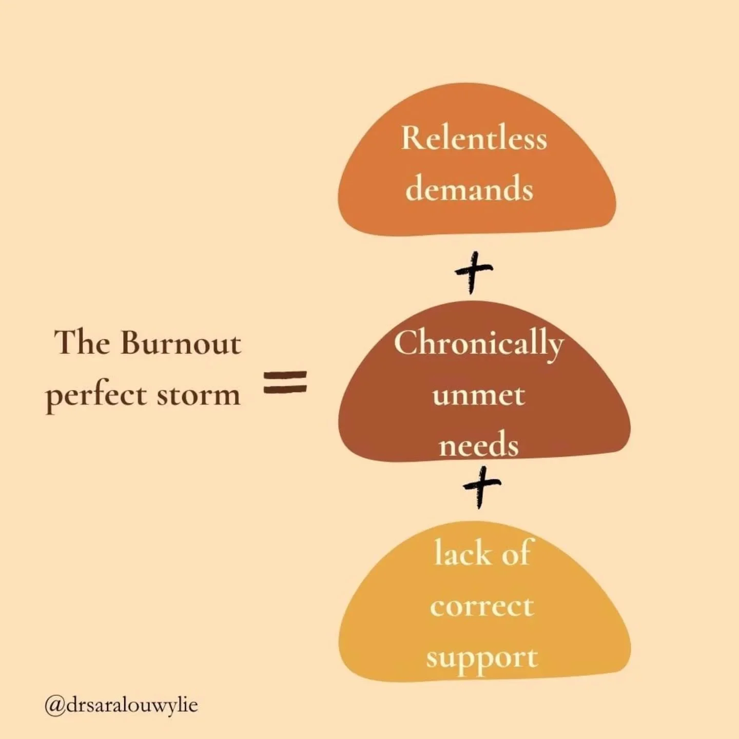 Why were we never told this! 

This my love, is why you feel the way you feel- exhausted, overwhelmed, burnt out... 

This is the perfect storm in the life of high achieving women: 

The chronic unmet needs (for months and years)- I don't just mean a