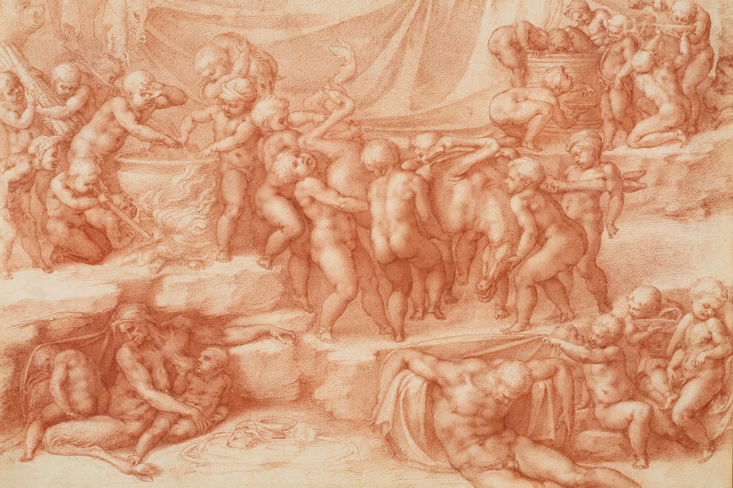 Michelangelo Buonarroti (1475-1564), A Bacchanal of Children