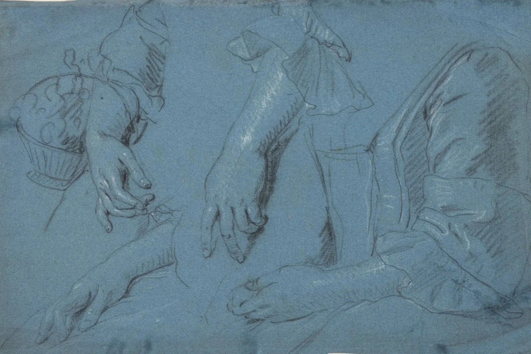 Allan Ramsay (1713-1784), Studies of arms and drapery