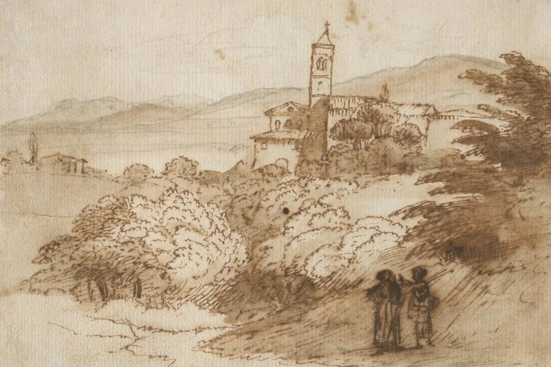 Claude Lorrain (1604/5?–1682), A View of Sant’ Agnese Fuori le Mura